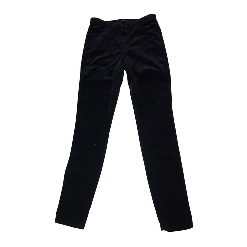 J Brand Velvet Skinny Pants Black Corduroy